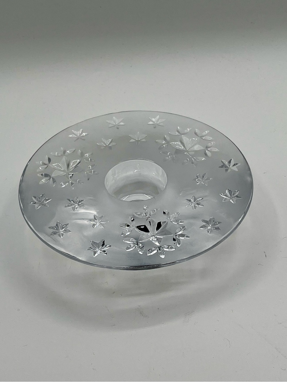 Mikasa Clear Starburst Glass Candle Holder